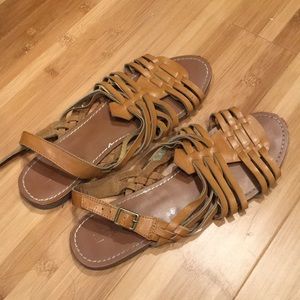 Tan leather LOFT sandals